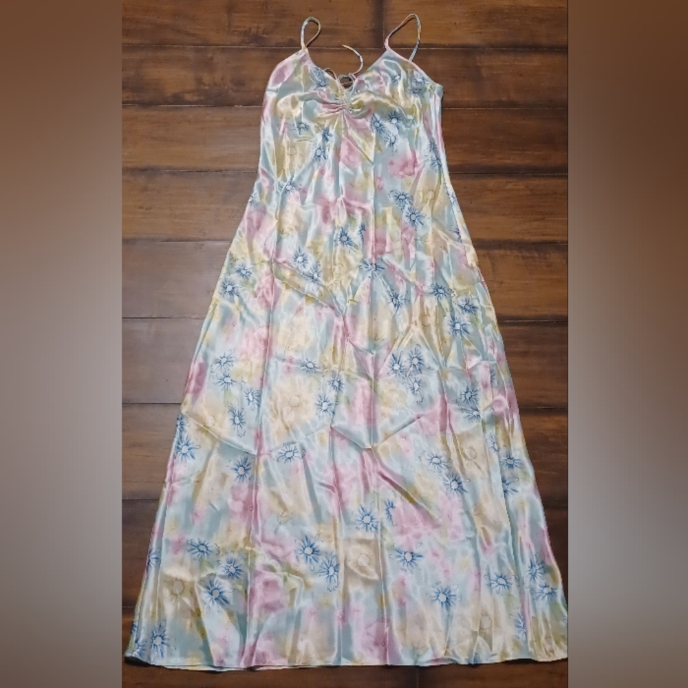 Vintage laura leigh ltd womens dress polyester floral longwear lighweight retro - Picture 2 of 7